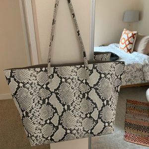 Steve Madden Snakeskin Tote Bag